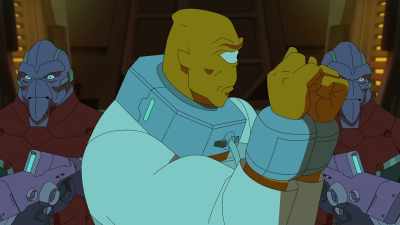 - Move, scum.
- [grunts] - Invincible
