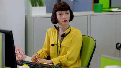 Move her to this desk here.
Get rid of this asshole. - Sick Note