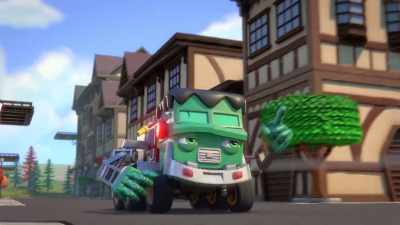 Movie theater? I need to get there fast. - Mighty Monsterwheelies
