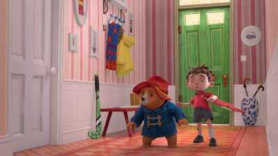[Mr. Brown speaking in a deep voice] - The Adventures of Paddington