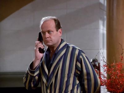 Mr. Chainsaw,
this is Dr. Frasier Crane. - Frasier