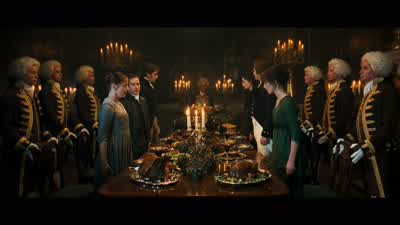 Mr. Collins, you can't sit next to your wife. Move. Over there. - Pride &amp; Prejudice