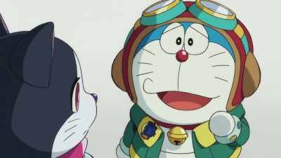 Mr. Doraemon, will you help me with patrol duty? - Doraemon the Movie: Nobita's Sky Utopia