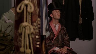 Mr Grossmith kindly oblige me by removing your hat - Topsy Turvy