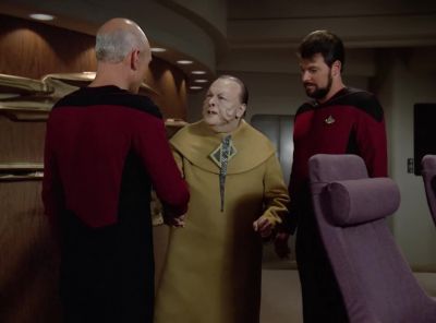 Mr Kolrami, Capt Jean-Luc Picard.
Welcome aboard. - Star Trek: The Next Generation