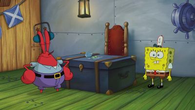 Mr Krabs SpongeBob zip it - 