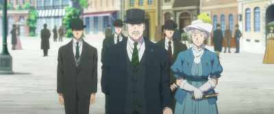 Mr. Mayor… and the mayor's wife. - Violet Evergarden: The Movie