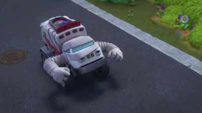 [Mr. Mufflers meowing] - Mighty Monsterwheelies