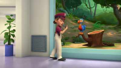-Mr. P? You there?
-[beeps] - Ridley Jones