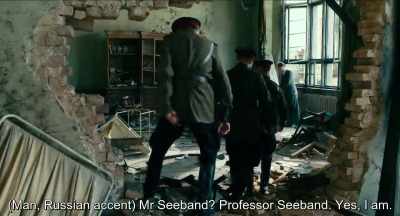 - Mr. Seeband?
- Professor Seeband. Yes, that's me.
. - Never Look Away