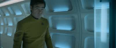 - Mr. Spock. - Captain. - I was thinking... - Perhaps there... - No, please. - Captain, after you. I - Star Trek Beyond