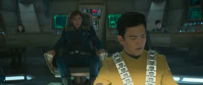 Mr SuluYou can you know fly this thing rightYou kidding me sirFantastic - Star Trek Beyond