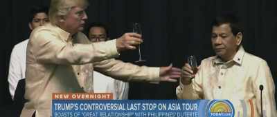 Mr. Trump winding
down his Asian tour - Call Her Ganda