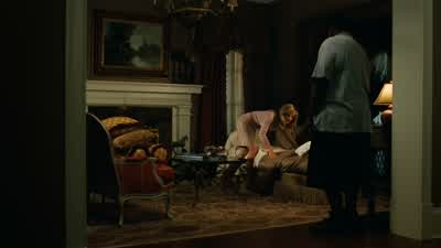 Mr Tuohy sleeps on the couchOnly when he's bad All right - The Blind Side