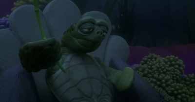 (Mr. Turtle coughs) - Dolphin Boy