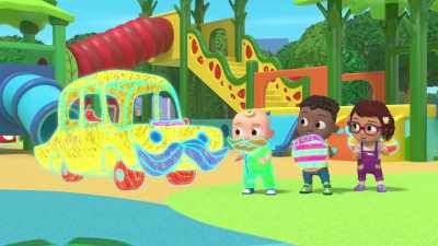 -Mr. Vroomington's vrooming again.
-[engine whirring smoothly] - CoComelon Lane