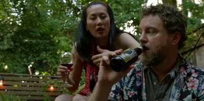 Mr. Yoga over here drinks
one fake beer - Sheltering Season
