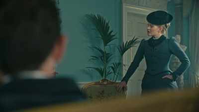 MRS. BUTLER LEFT MY OFFICE AT FIVE O'CLOCK THAT
SAME DAY PROTESTING HER HUSBAND'S INNOCENCE. - Miss Scarlet and the Duke