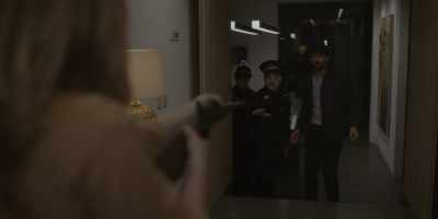 - Mrs. Meyer, I need you
to lower the weapon now. - Angela Black