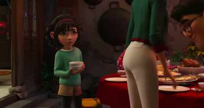 -[Mrs. Zhong chuckles] All right.
-[Ba Ba chuckles] - Over the Moon