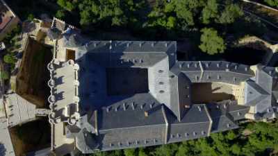 Much of the castle's core structure
dates back to the Middle Ages - Europe From Above