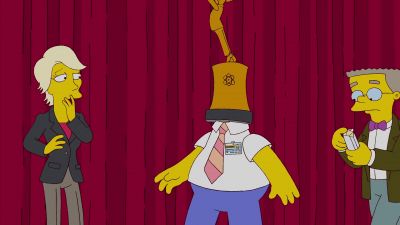 (muffled grunting) - The Simpsons