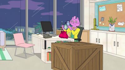 [muffled grunts and yells] - BoJack Horseman