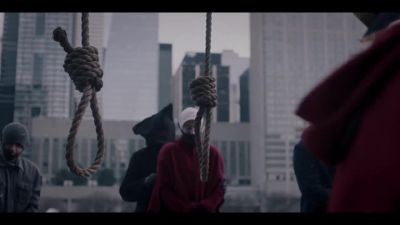 [muffled whimpering] - The Handmaid's Tale