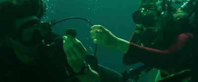 [muffling indistinctly] - Into the Deep