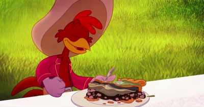 (munches, gulps) - Legend of the Three Caballeros