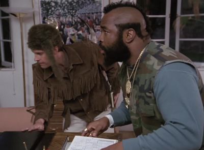 (Murdock)
No wonder this guy
knows who we are. - The A-Team