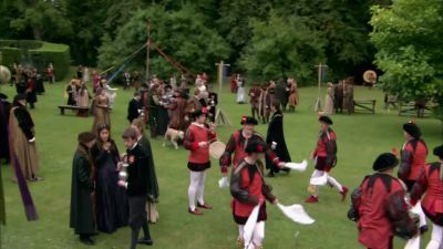 [Music and background
conversations] - The Tudors