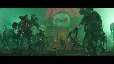 [music climaxes, stops abruptly] - The Electric State
