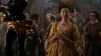 ♪♪ [ music continues
in distance ] - Outlander