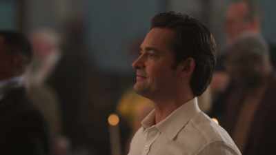 [music continues playing] - Paging Mr. Darcy