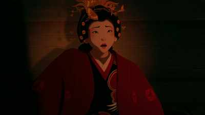 [music crescendos] - BLUE EYE SAMURAI