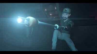 [music crescendos] - Jurassic World: Chaos Theory