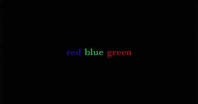 (MUSIC ENDS) - drew michael: red blue green
