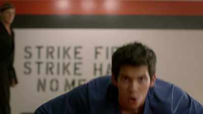 -[music escalates]
-[measured breathing] - Cobra Kai