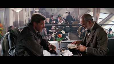 - ( music playing )
- ( chatter ) - Spielberg