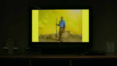 - ( music playing )
- If you're watching
this tape, - Room 104