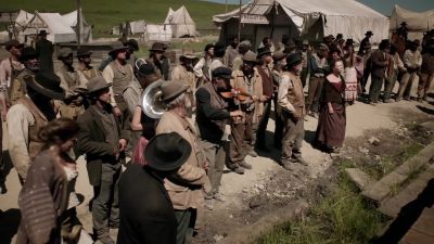 [music playing] - Hell on Wheels