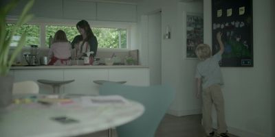 MUSIC PLAYS, MIXER WHIRRS - Black Mirror