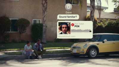 (music plays over phone) - DAVE
