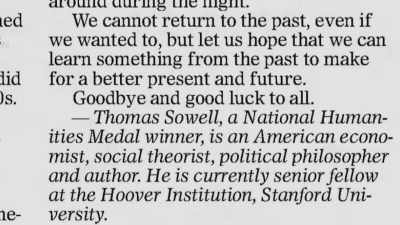 [ music ] - Thomas Sowell: Common Sense in a Senseless World