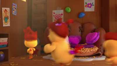 [music starts] - The Chicken Squad