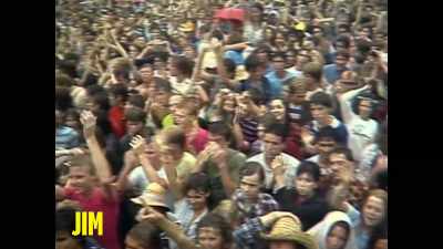 Musically blitz them,
hurl stuff at them, - Midnight Oil: The Hardest Line