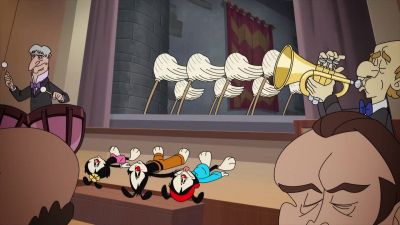 ♪ music's tempo quickens ♪ - Animaniacs