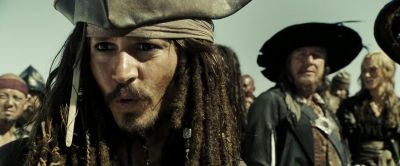 Must be a tiny thing hiding somewhere behind the Pearl - Pirates of the Caribbean: At World's End