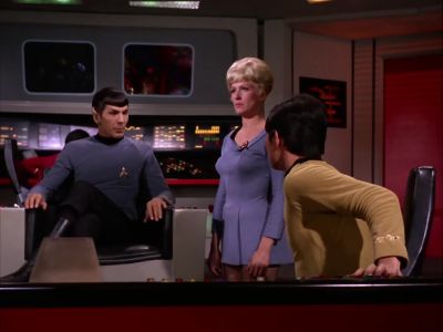 Must I make an example
of you too, Helm? - Star Trek